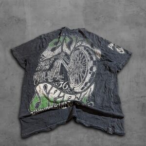 Vintage Affliction Graphic‎ Archive Tshirt Washed Distressed Y2k Style Size M